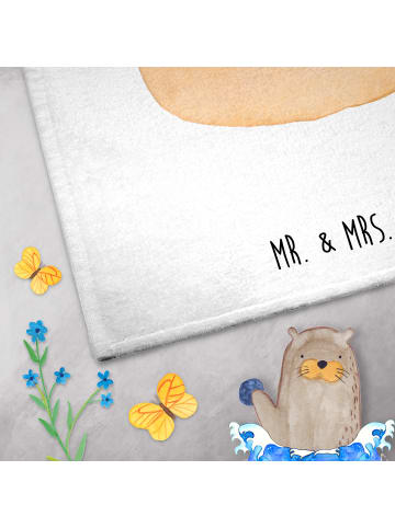 Mr. & Mrs. Panda Handtuch Cupcake ohne Spruch in Weiß