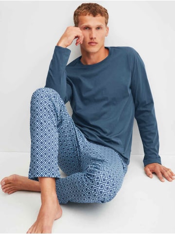 Calida Pyjama in Atlantic blue