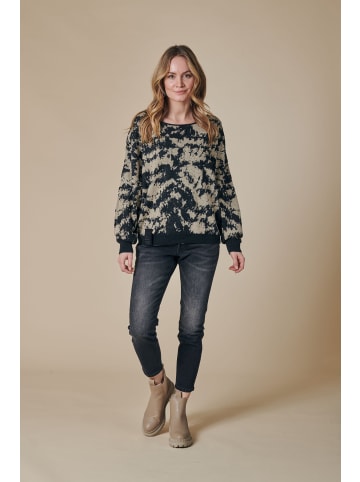 ZHRILL Sweatshirt ZHTALIA CAMO BLACK in BLACK
