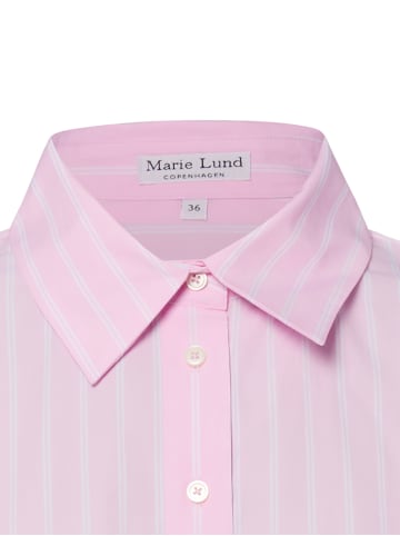 Marie Lund Bluse in rosa weiß