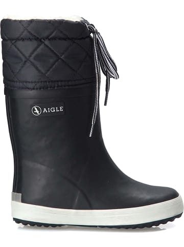 AIGLE Regenstiefel Giboulee in marine/weiß in marine/weiß
