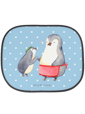 Mr. & Mrs. Panda Sonnenschutz Fürs Auto Pinguin mit Kind ohne Sp... in Blau Pastell