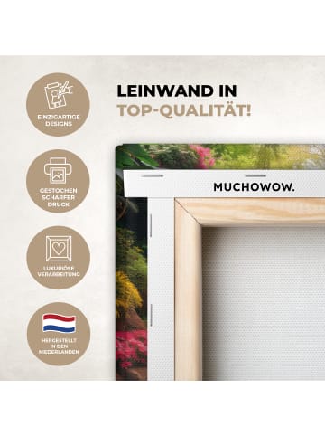 MuchoWow Leinwand bilder Tropischer Wasserfall (BxH)