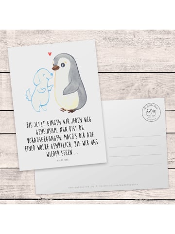 Mr. & Mrs. Panda Trauerspruchkarte Trauer Hund mit Spruch in Weiß