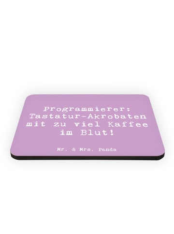 Mr. & Mrs. Panda magnet Spruch Programmierer Kaffeeheld mit Spruch in Lavendeltraum