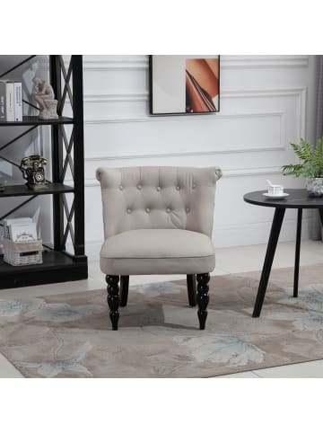 HOMCOM Relaxsessel-67L x 67B x 78H cm-Beige+Schwarz