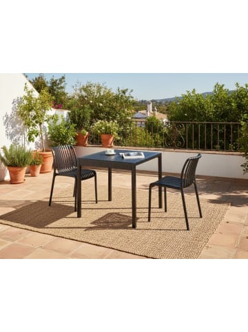 Beliani Esstisch BARTICA in Schwarz - (W) 84 x (H) 77 x (L) 81 cm