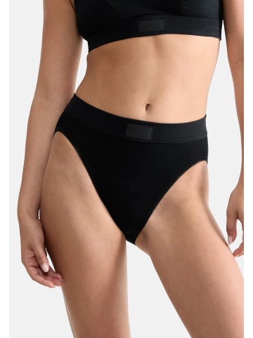 Sloggi Tai Slip Double Comfort T in Schwarz / weiß