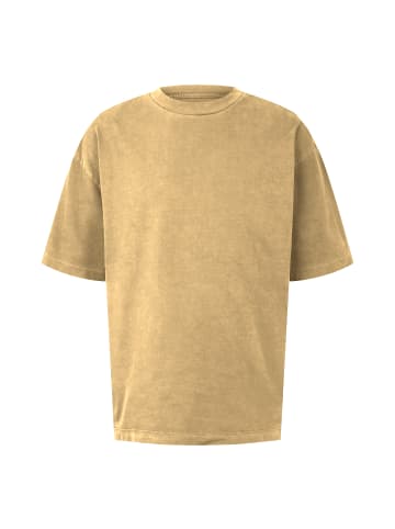 Tom Tailor Basic Shirt OVERSIZED GARMENTDYE T-SHIRT in Braun