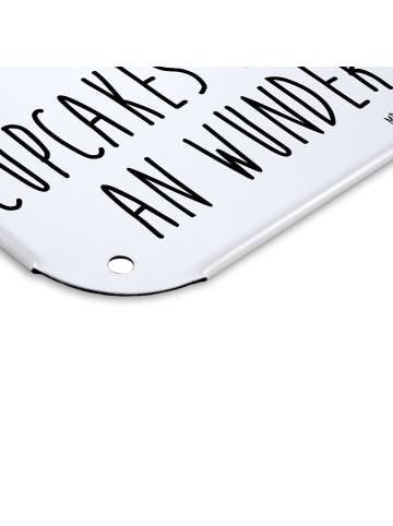 Mr. & Mrs. Panda Wandbild Cupcake mit Spruch in Weiß