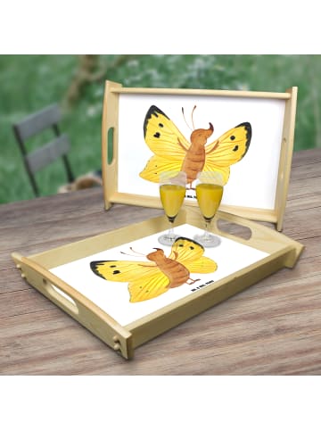 Mr. & Mrs. Panda Tablett Schmetterling Zitronenfalter ohne Spruch in Weiß