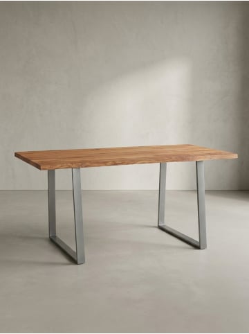 KADIMA DESIGN Schreibtisch Massivholz Baumkante, Home Office, Handarbeit