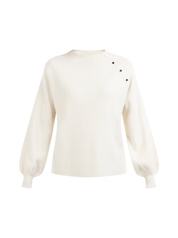 DreiMaster Damen Strickpullover Turtleneck in Elfenbein