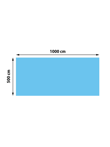 MCW Pool-Abdeckung, Rechteckig 10x5m blau