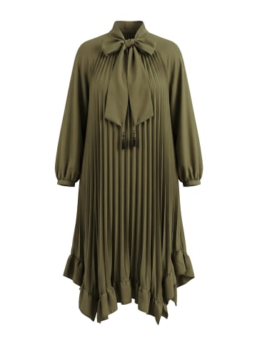 Ulla Popken Midikleid in dunkel khaki