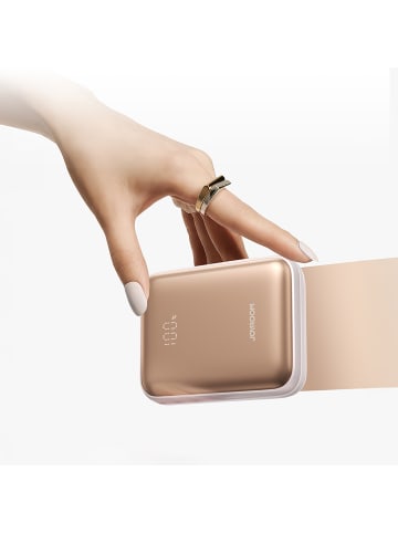 Joyroom JR-PBF27 10000mAh 22.5W Powerbank mit Kabeln Gold