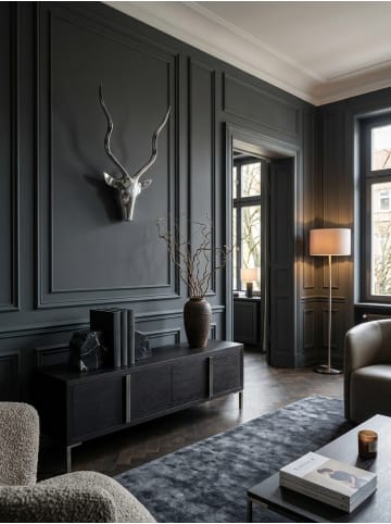 KADIMA DESIGN Aluminium Hirschgeweih Wanddekoration: Modern, elegant, 33x54x4 cm