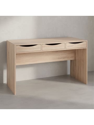 KADIMA DESIGN Schreibtisch MASSA 120 cm, Design Büro-Tisch in Eiche,