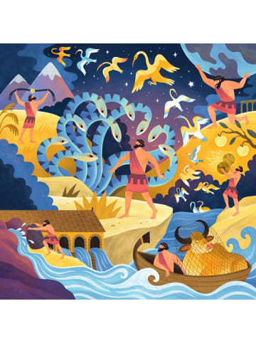 Ravensburger Ravensburger Puzzle 64 Teile Die zwölf Werke des Herkules in bunt