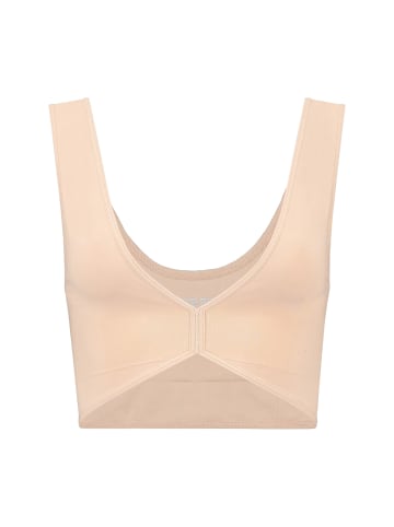 Bye Bra Shapingtop Soft Touch Seamless Reversible Bra Top in Beige