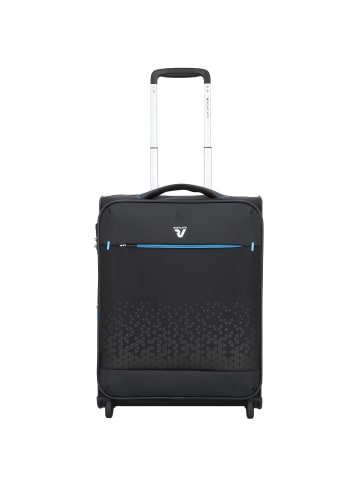 Roncato Crosslite 2 Rollen Kabinentrolley S 55 cm mit Dehnfalte nero