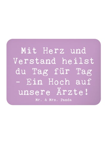 Mr. & Mrs. Panda magnet Spruch Arzt Herz Verstand mit Spruch in Lavendeltraum