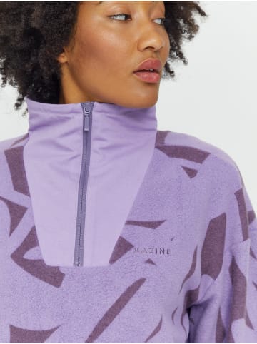 MAZINE Sweatshirt Danbury Half Zip in purple haze/printed