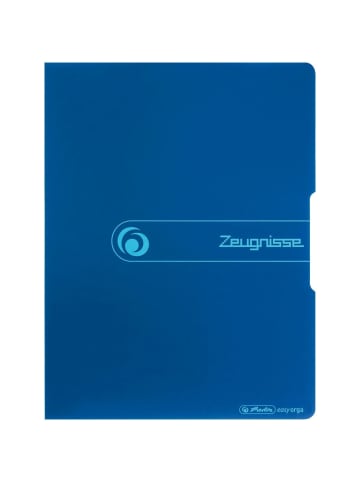 Herlitz Sichtbuch PP A4 20 Hüllen 'Zeugnisse' blau to go