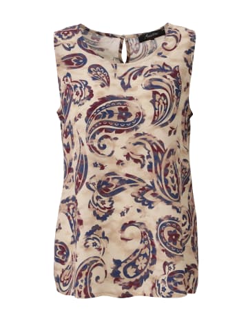 Aniston CASUAL Blusentop in hellbeige-marine-bordeaux-sand