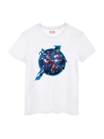 Avengers T-Shirt kurzarm mit Avengers Logo in Weiß