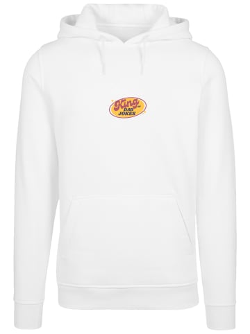 F4NT4STIC Hoodie King of Dad Jokes Witziges Vatertagsmotiv in weiß
