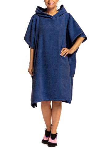 Aquarti Badeponcho in dunkelblau