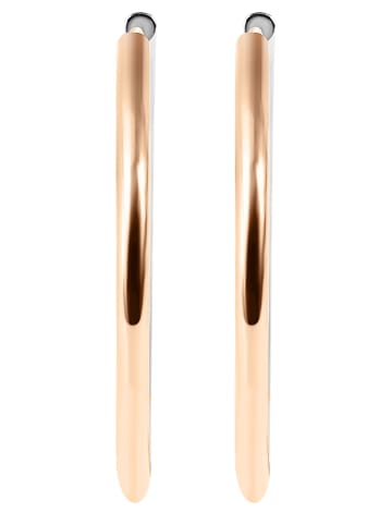 Adeliás Damen Ohrringe – Creole aus Edelstahl in gold