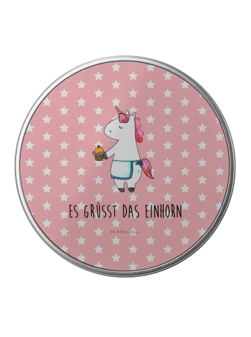 Mr. & Mrs. Panda Vorratsbehälter Einhorn Muffin mit Spruch in Rot Pastell
