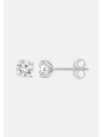 Ethische Diamanten Ohrringe aus 375 Weißgold mit Lab Grown Diamant