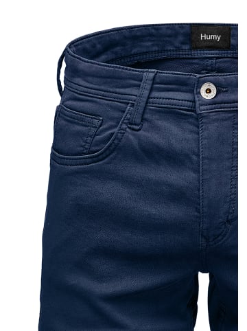 Humy Denim Bermuda Jeans Shorts mit Umschlag A&S in Navy