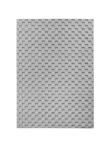 Kurzflor Teppich Helix 2203 in Silber