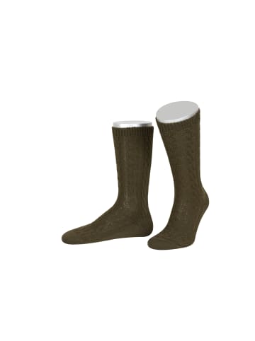 Lusana Trachtenschoppersocken L5697 in oliv (17)