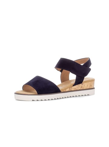 Gabor Plateau Sandalen in blau