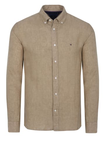 Tommy Hilfiger Knopfleisten Langarmshirt für Herren in beige