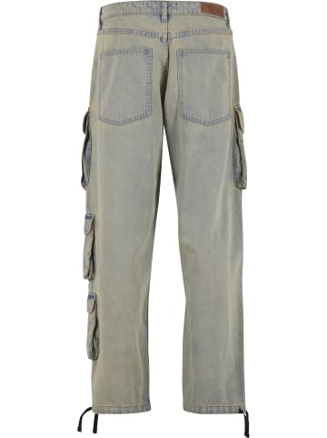 Urban Classics Cargo Trouser in new light blue dirty washed