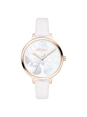 s.Oliver Armbanduhr Charming Time in weiß