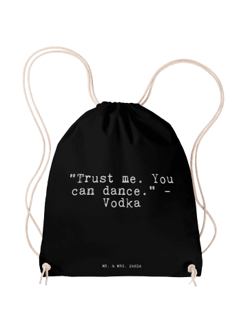 Mr. & Mrs. Panda Gymtasche "Trust me. You can... mit Spruch in Schwarz