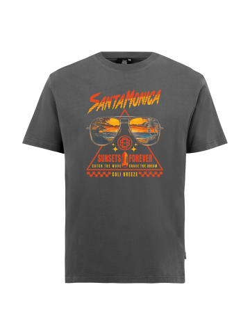 OLDSKULL T-Shirt Wrldvibe Sunset Shades Graphic in Dark Grey