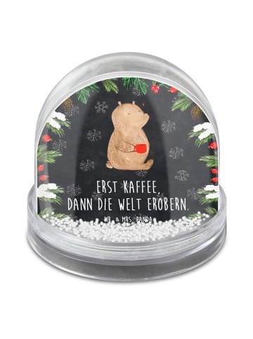 Mr. & Mrs. Panda glitzerkugel Bär Kaffee mit Spruch in Kreidetafel