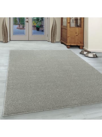 Kurzflor Teppich Ata 7000 Läufer in Creme