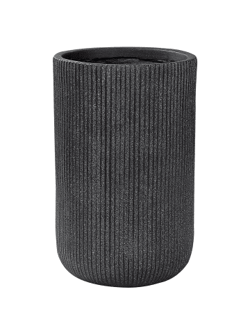 Beliani Outdoor Blumentopf EANTIO in Schwarz - (W) 30 x (H) 49 x (L) 30 cm