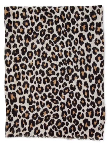 Olsen Schal in beige schwarz - 0001