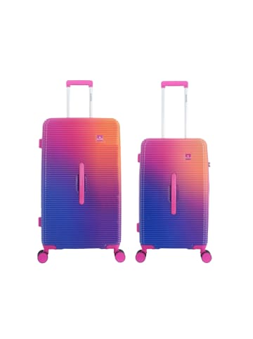 Saxoline Twist Trunk ABS/PC Koffer Set Gr. M/L in fuchsia gradient
