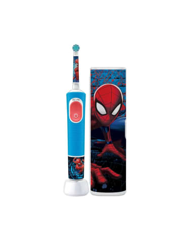 Oral-B Elektrische Kinderzahnbürste "Vitality Pro Kids Spiderman" + Reiseetui in Blau